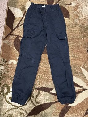 Garage Black Cargo Jogger Pants